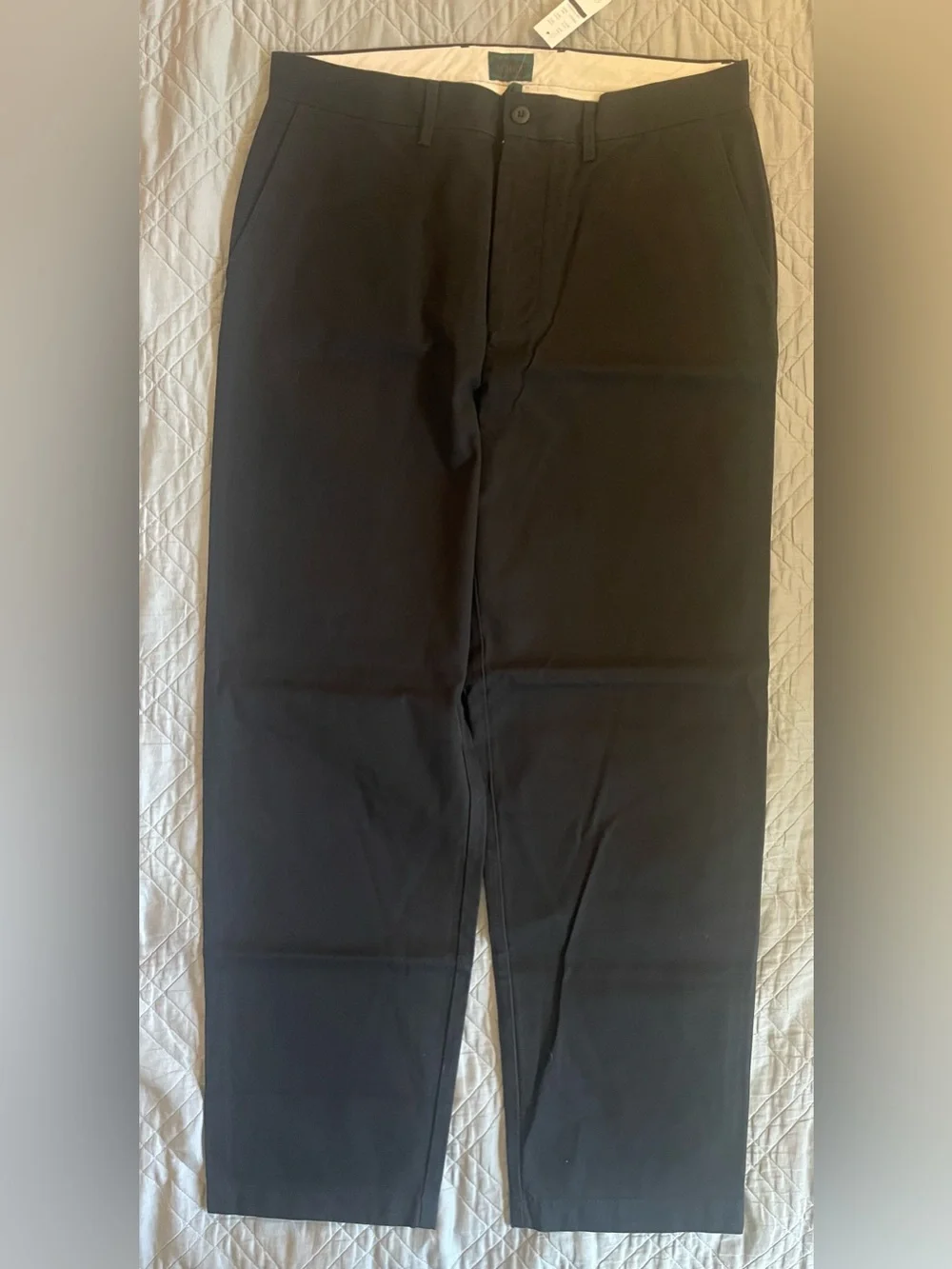 J. CREW Classic chino pant in Black Size 32/32 NWT $98 BE611